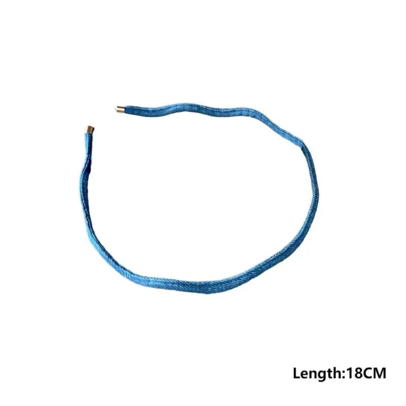 Korean Denim Wavy Hairband