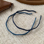 Korean Denim Wavy Hairband